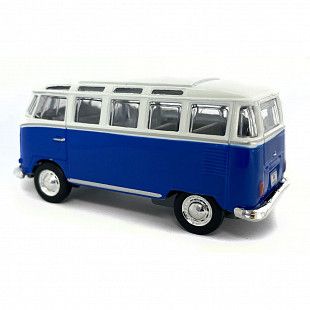 Машинка инерционная Maisto 1:40 Volkswagen Van Samba (21001) white/blue