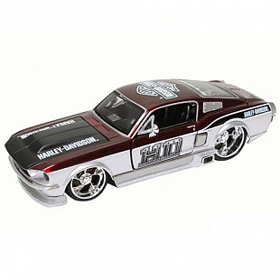 Масштабная модель автомобиля Maisto 1:24 HD - Форд Мустанг GT (1967) (32168) red 