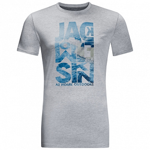 Футболка мужская Jack Wolfskin Atlantic Ocean T M slate grey