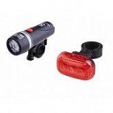 Велофонарь jy808-11 + стоп-фонарь jy289t