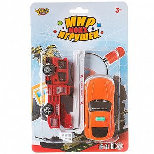 Набор YAKO "Пожарная служба", 2 инерционные машинки В88728