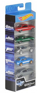 Набор машинок Hot Wheels Fast&Furious 5 шт. (1806 FYL16)