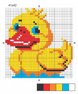 Набор для творчества Десятое Королевство Вышивка Утенок 01187