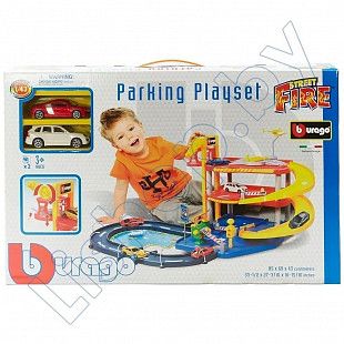 Игровой набор Bburago Street Fire Паркинг 3-х уровневый Parking Playset (18-30025)