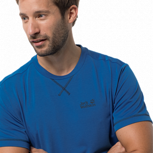 Футболка мужская Jack Wolfskin Crosstrail T Men electric blue