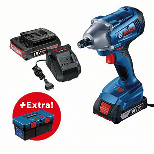 Аккумуляторный ударный гайковерт Bosch GDS 250-LI + ящик для инструментов Toolbox PRO 0615990L2C
