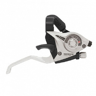 Шифтер правый Shimano st-ef51-7r(ls)2a для v-brake под два пальца 7 скоростей трос 2050мм silver ZSM77035