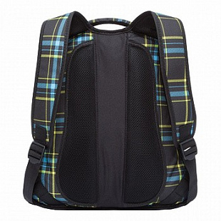 Рюкзак школьный GRIZZLY RU-925-2 /3 blue/green square