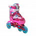 Раздвижные роликовые коньки RGX Sonic Pink (светящиеся колеса)