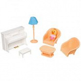 Игровой набор Happy Family 012-09B с фигуркой зверюшки, комната