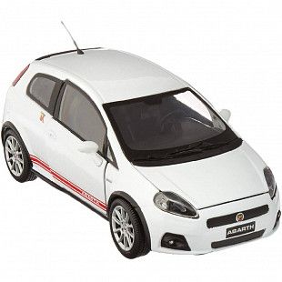 Коллекционная машина Bburago 1:32 Grande Punto Abarth (18-43018) white