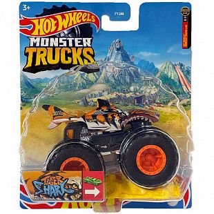 Машинка Hot Wheels Монстр Трак Tiger Shark 20/75 (FYJ44 HHG69) коллекция 2022