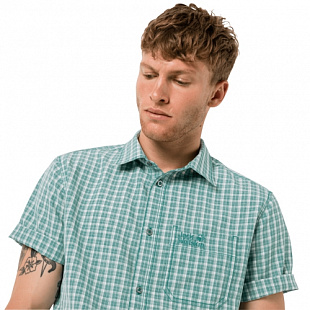 Рубашка мужская Jack Wolfskin El Dorado Shirt Men emerald green checks