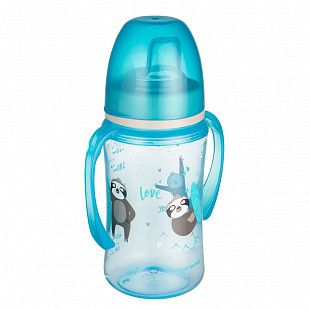 Поильник Canpol babies Easy Start EXOTIC ANIMALS с силиконовым носиком  6м+ 240 мл (35/208_blu) blue