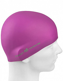 Шапочка для бассейна (плавания) взрослая Mad Wave Light Big purple