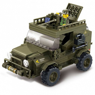Конструктор Sluban Армейский джип M38-B0299
