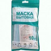 Маска бытовая Zez Sport 10 шт. MASK-001