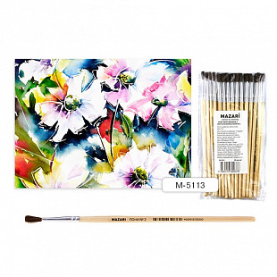 Кисть художественная Mazari из волоса пони №3 М-5113