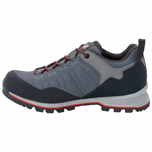 Водонепроницаемые кроссовки женские Jack Wolfskin Scrambler Lite Texapore Low W pebble grey / orange coral