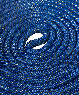 Скакалка для художественной гимнастики Amely 3 м RGJ-304 blue/gold