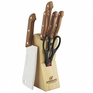 Набор ножей Bohmann 7 предметов BH - 5127WD Light Brown/Silver