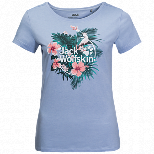 Футболка женская Jack Wolfskin Tropical T W shirt blue