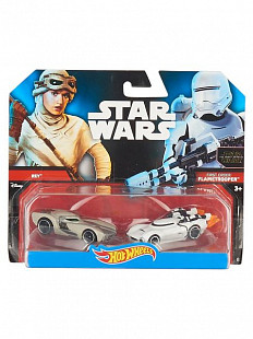 Набор машинок Hot Wheels Звездные войны Рей и Штурмовик Первого Ордена (CGX02)