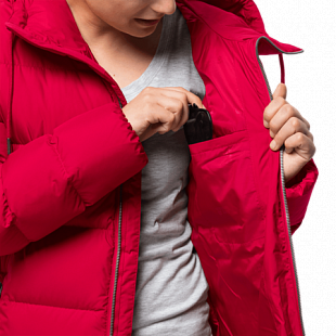 Пальто женское Jack Wolfskin Crystal Palace Coat ruby red