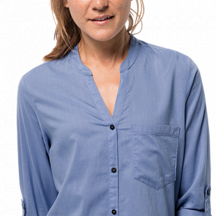 Рубашка женская Jack Wolfskin Indian Springs Shirt Women dusk blue stripes