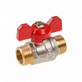 Кран шаровый Av Engineering 1/2" наружная - наружная, бабочка PN30 AVE142012