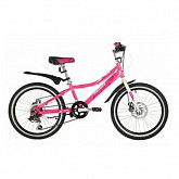 Велосипед Novatrack Alice 20" (2021) 20SH6D.ALICE.PN21 pink