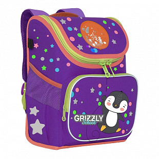Рюкзак школьный GRIZZLY RAl-194-3 /3 purple