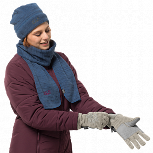 Перчатки женские Jack Wolfskin Aquila Glove Women light sand