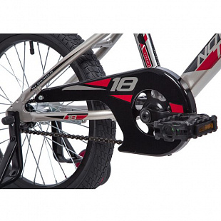 Велосипед Novatrack Lumen 18" (2019) 185ALUMEN.BN9 silver/red