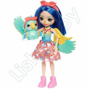 Кукла Enchantimals Флаттершай и Попугай Прита (FNH22 HHB89)
