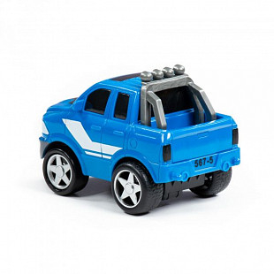 Автомобиль инерционный Полесье Крутой Вираж гоночный №4 78940 blue