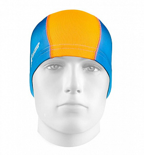 Шапочка для плавания СК (Спортивная коллекция) Д-064 bluish/orange