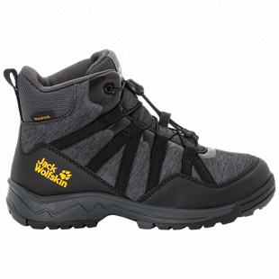 Ботинки детские Jack Wolfskin Thunderbolt Texapore Mid K black / dark grey