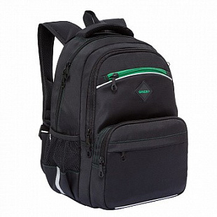 Рюкзак школьный GRIZZLY RB-962-2 /1 black/green