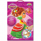 Набор для детского творчества Dalis Раскраска из пластилина Кукла Ксюша МС-202