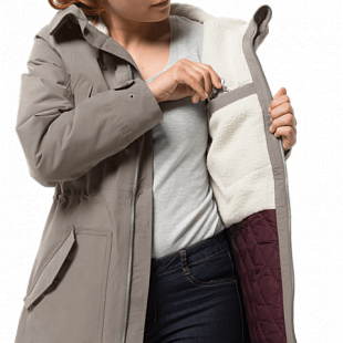 Куртка женская Jack Wolfskin Rocky Point Parka clay