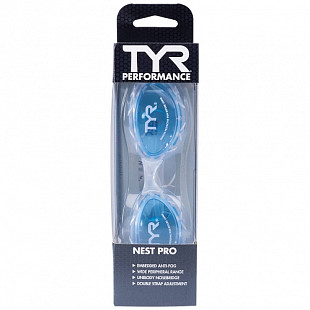 Очки взрослые TYR Nest Pro LGNST/420 Blue