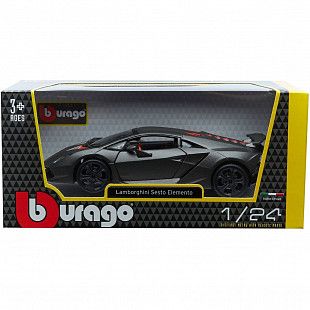 Коллекционная машина Bburago 1:24 Lamborghini Sesto Elemento (18-21061) gray