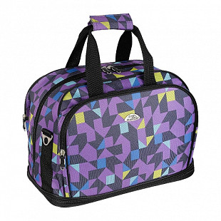Дорожная сумка Polar Цветы П7092 purple