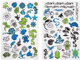 Набор тату-арт Bondibon Eva Moda.Тропические острова ВВ1823