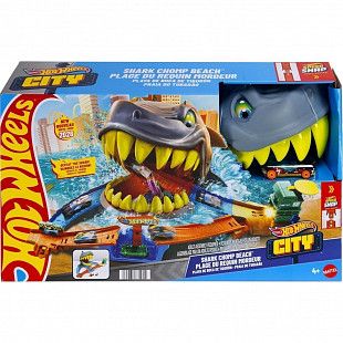 Игровой набор Hot Wheels Shark Chomp Beach (JHL96)