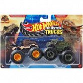 Набор машин Hot Wheels Монстр T Rex & Triceratops (FYJ64 JCC72)