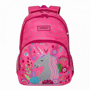 Рюкзак школьный GRIZZLY RG-966-1 /1 pink
