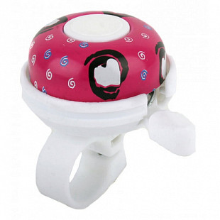 Велозвонок RT 33SY white/pink