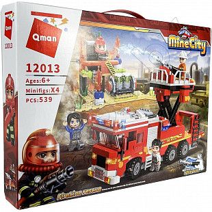  Конструктор Qman Mine City Спасение погорельцев (12013)